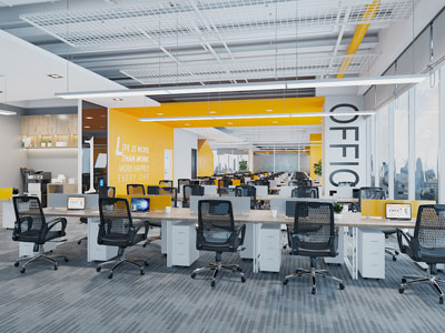 现代公共办公区