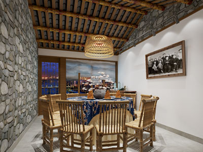 现代民宿酒店包厢包间