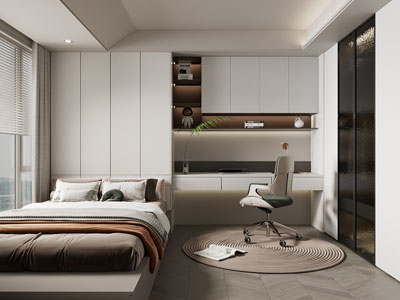 现代榻榻米卧室、儿童房