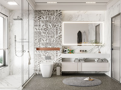 现代卫浴间、洗手间