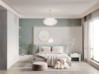 现代儿童房、卧室、公主房