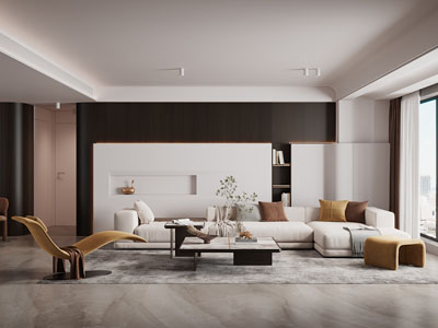 现代客厅、玄关过道