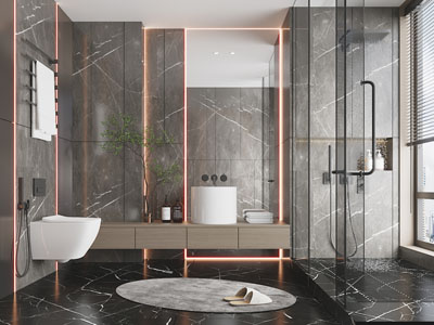 现代卫浴间、洗手间