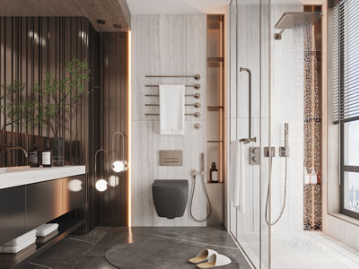 现代洗手间、卫浴间