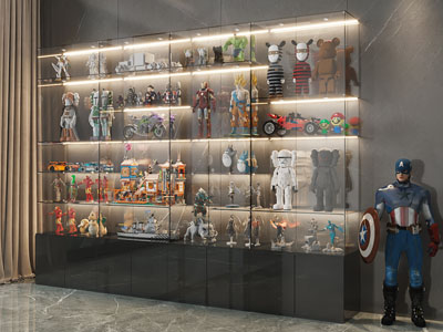 现代玻璃收纳柜、展柜