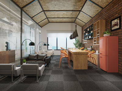 工业风茶水间、洽谈区