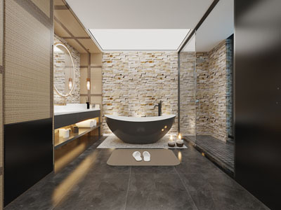 新中式卫浴间、洗手间