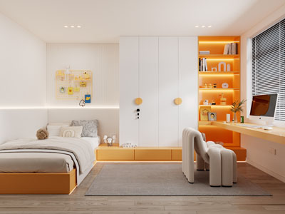 现代卧室、儿童房