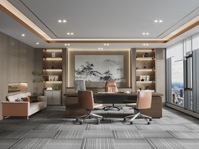 新中式董事长、总经理办公室