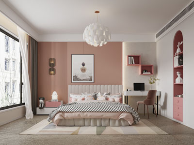 现代公主房、卧室、儿童房
