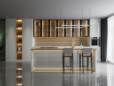 现代开放式厨房