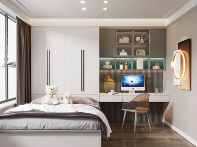 现代榻榻米卧室、儿童房
