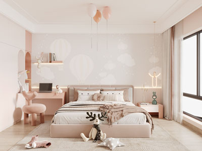 现代卧室、公主房、儿童房