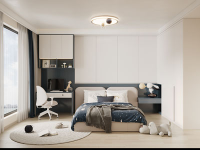 现代卧室、儿童房