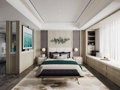 新中式卧室