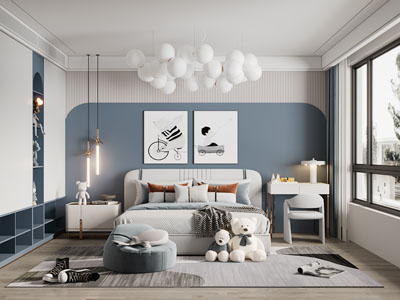 现代儿卧室、童房