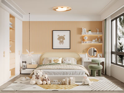 现代卧室、公主房、儿童房