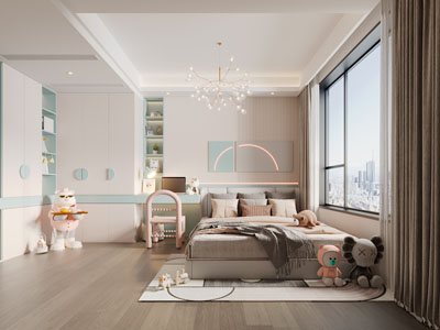 现代卧室、公主房、儿童房