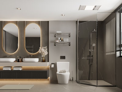 现代卫浴间、洗手间