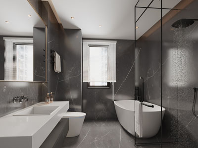 现代卫浴间、洗手间