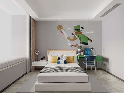 现代卧室、儿童房