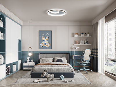 现代卧室、儿童房