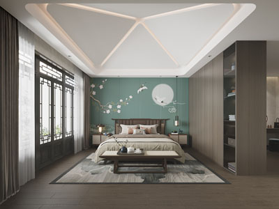 新中式卧室