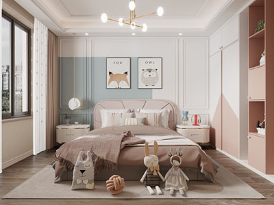 现代卧室、公主房、儿童房