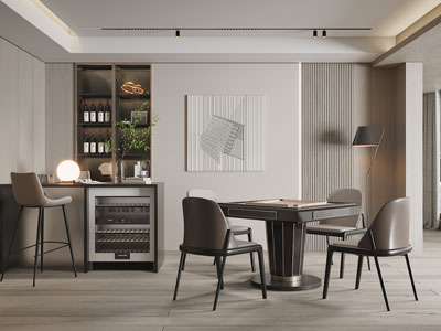 现代麻将娱乐室、休闲室