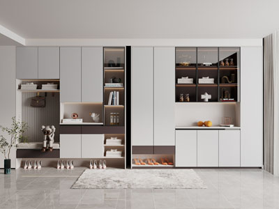 现代玄关装饰鞋柜