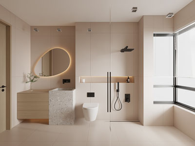 现代卫浴间、洗手间