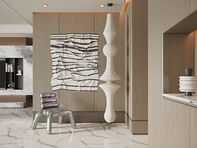 侘寂风玄关门厅