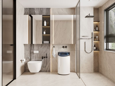 现代卫浴间、洗手间