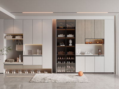 现代玄关装饰鞋柜