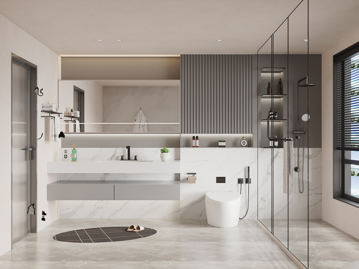 现代卫浴间、洗手间