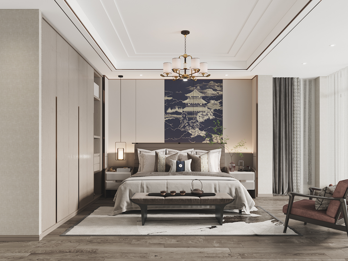 新中式卧室