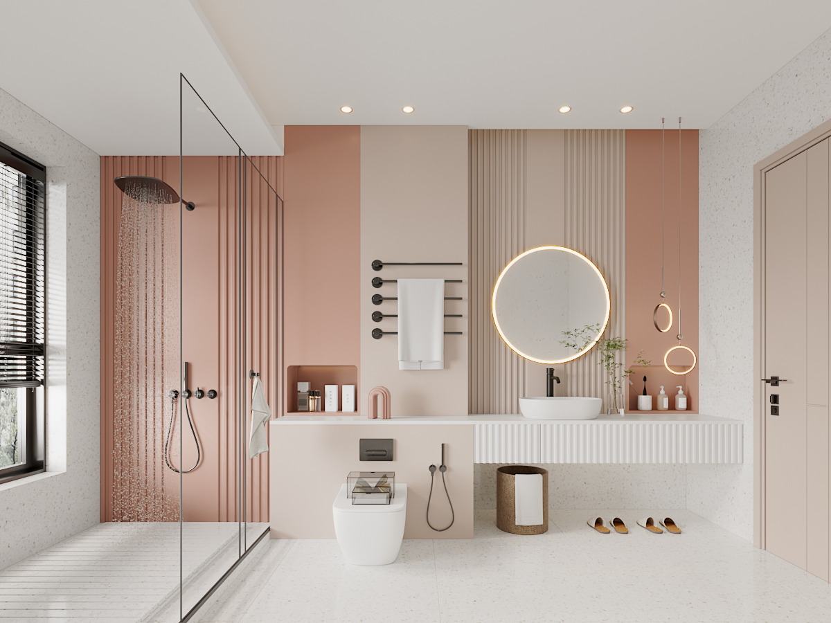 现代轻奢卫浴间、洗手间