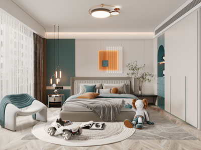 现代卧室、儿童房