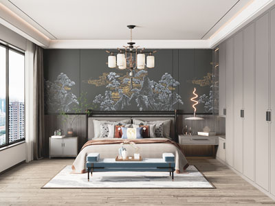 新中式卧室