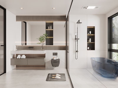 现代卫浴间、洗手间