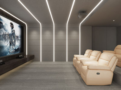 现代视听室、影音室