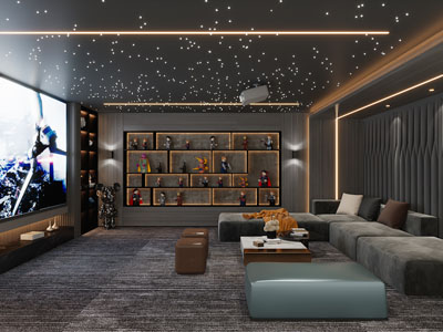 现代视听室、影音室