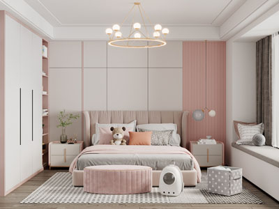 现代卧室、公主房、儿童房