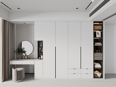 现代衣柜、梳妆台3d模型 现代衣柜、梳妆台