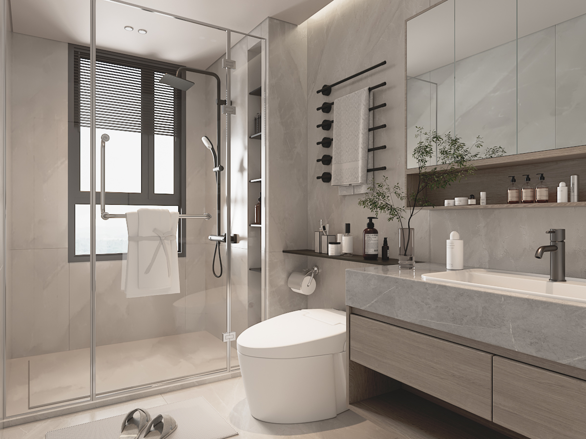 现代卫浴间、洗手间