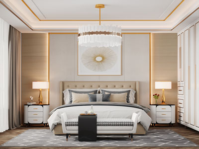 现代轻奢卧室