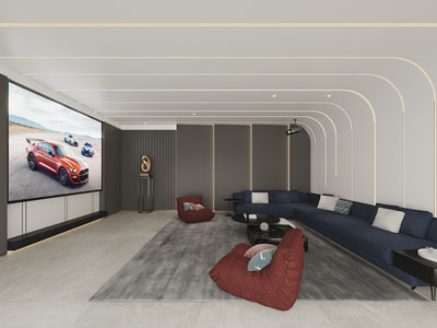 现代视听室、影音室