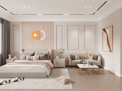 现代轻奢卧室