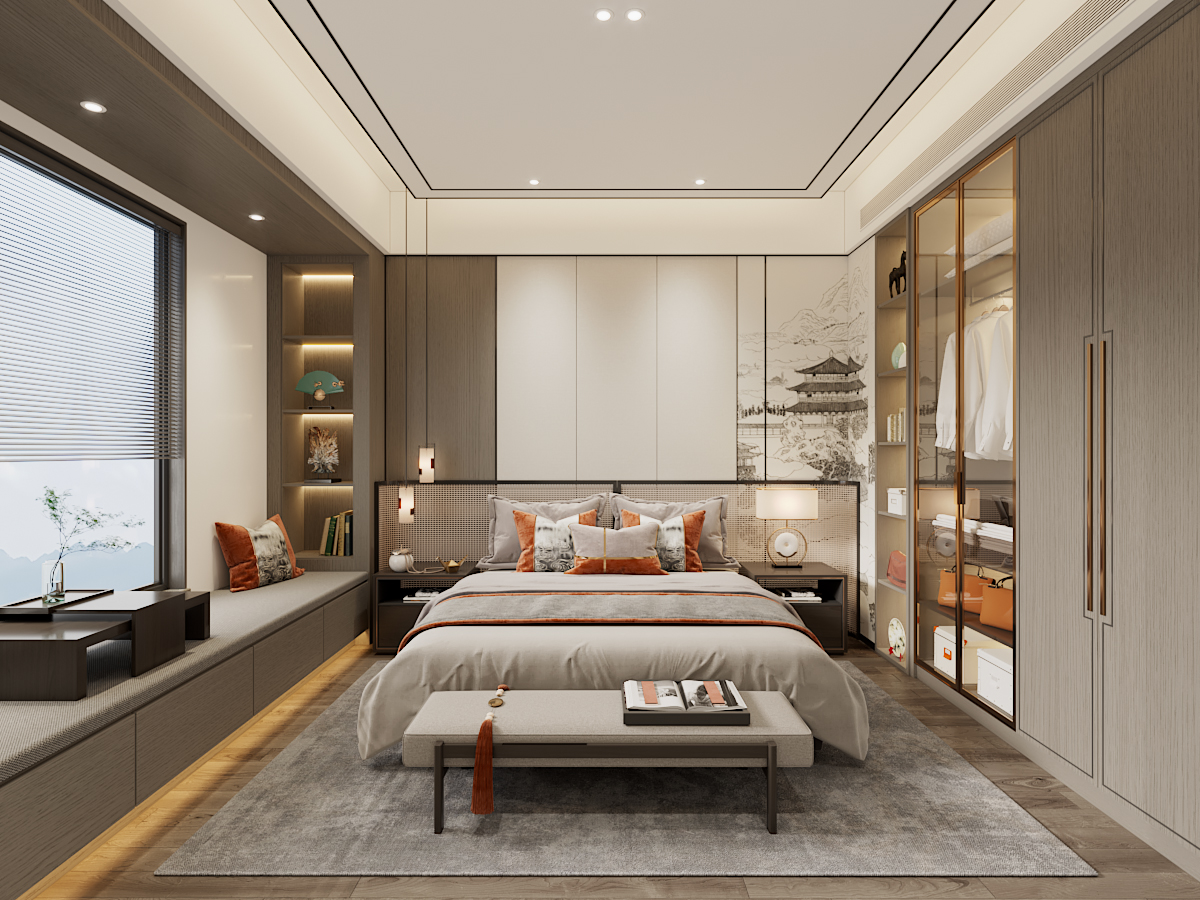 新中式卧室