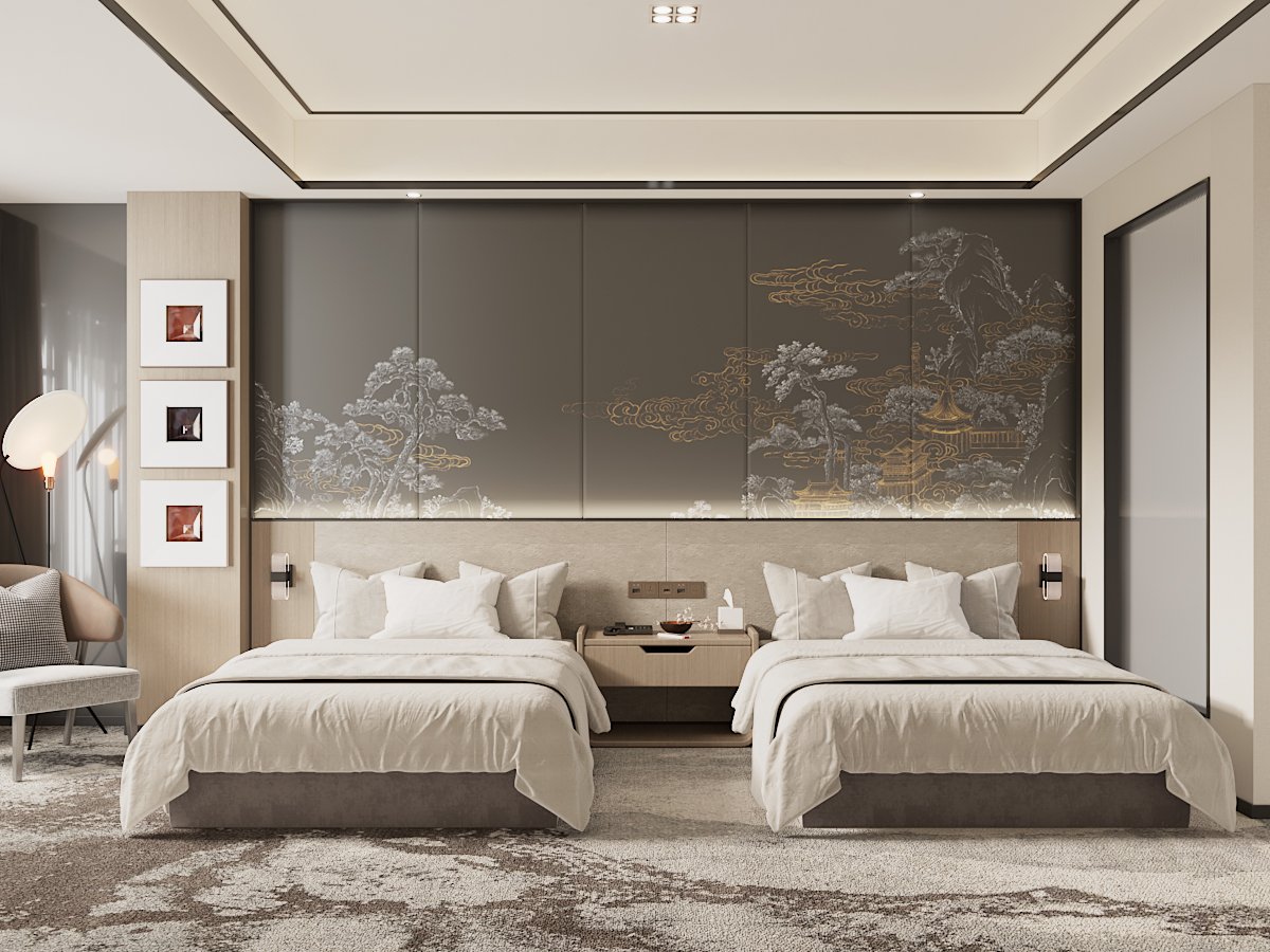 新中式酒店客房